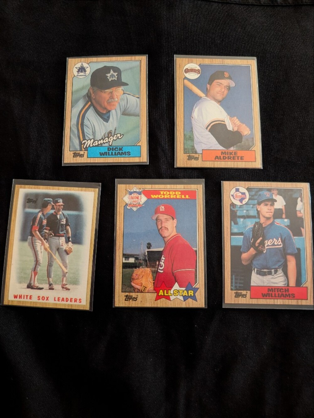 Topps Error Cards. 5 Card Set. Ultra Rare And Growing In Value. Set 1
